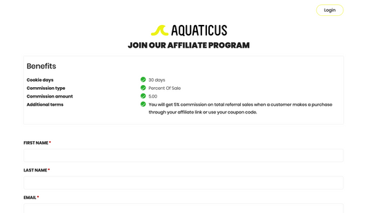 AQUATICUS - Affiliate program