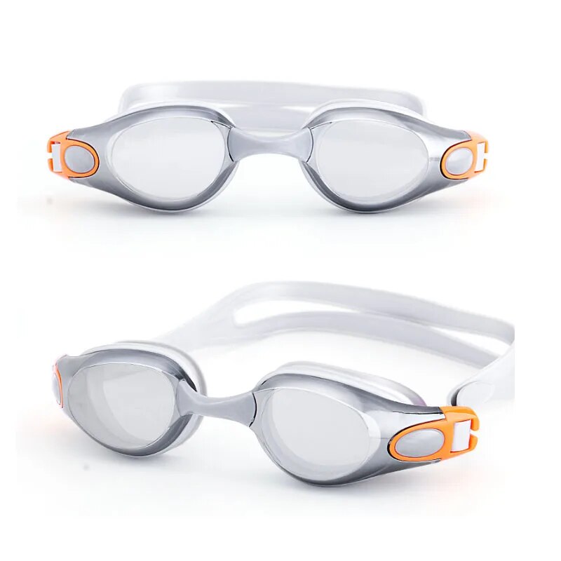 Swimming Goggles Myopia Men Women Anti-Fog Prescription Waterproof Silicone Swim Pool Eyewear Adults Kids Diving Glasses