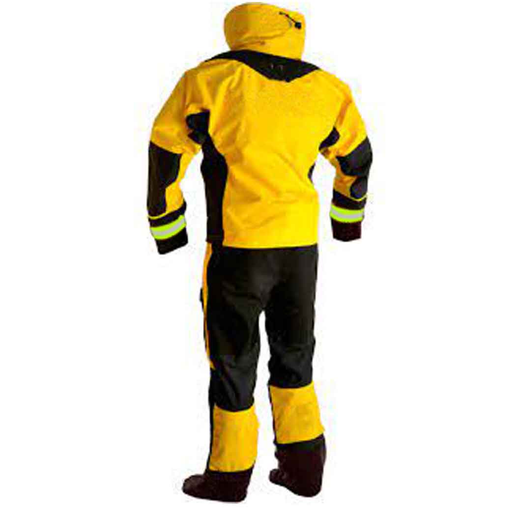 100% Waterproof Drysuit Immersion Research Dry Suit with Waterproof Zip Adjustable Storm Neck Collar and Reflective Wet Suit