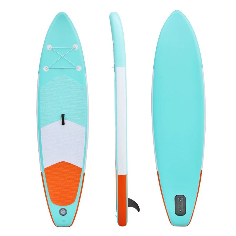 AddFun New Style Sky Blue 305cm Surfboard SUP Surf Board Adult PVC Water Ski Inflatable Paddle Board Stand Up PaddleBoard Suit