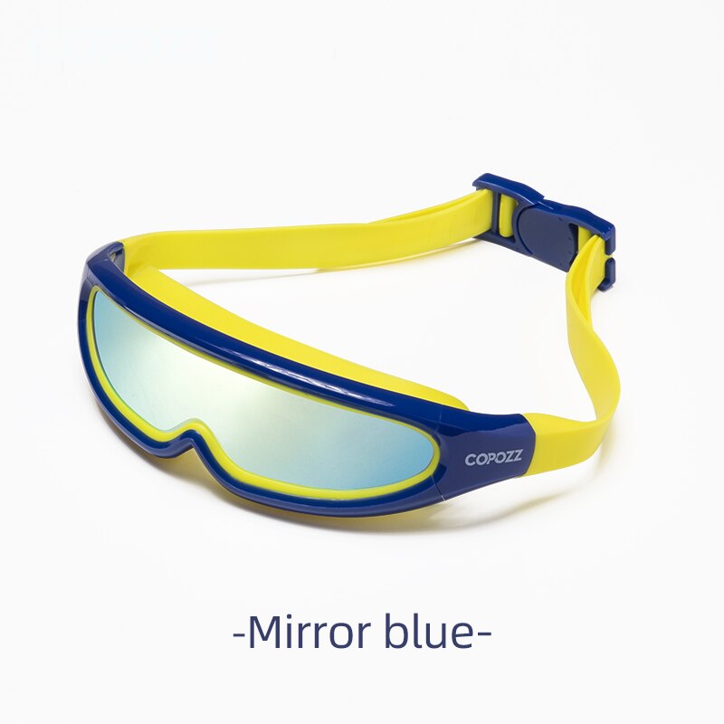 COPOZZ Children Swim Goggles Anti Fog Waterproof Kids Teenagers Cool Swimming Eyewear Boy Girl One-piece Swimming Glasses