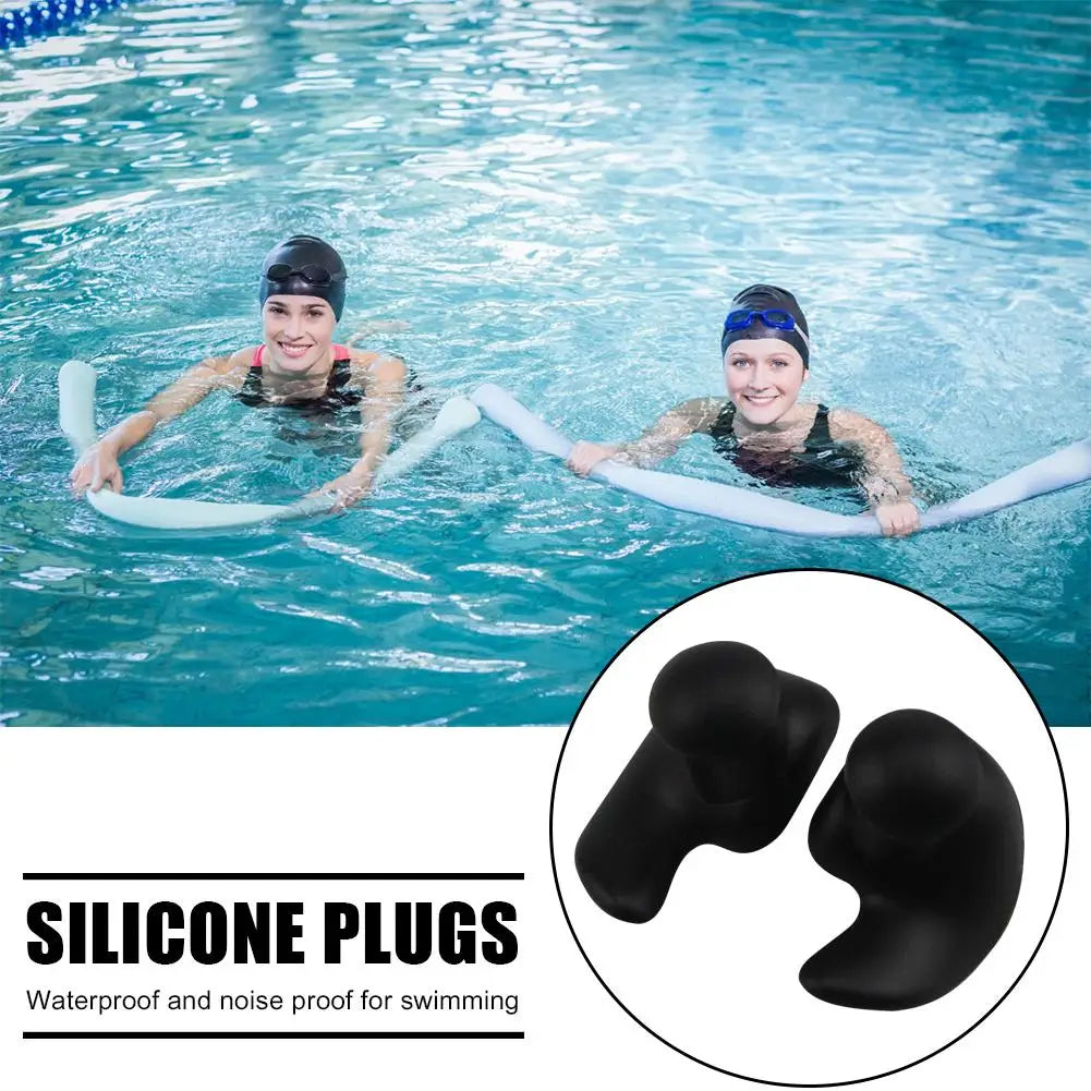 1/2 Pairs Earplugs Silicone Swimming Waterproof Ear Plugs Diving Surf Water Sport Swim Anti Noise Earplugs Swimming Accessories