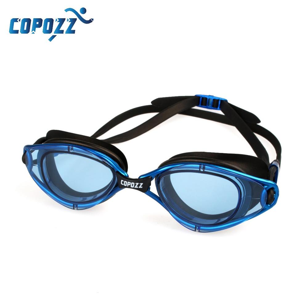 Copozz Professional Goggles Anti-Fog UV Protection Adjustable Swimming Goggles Men Women Waterproof silicone glasses Eyewear