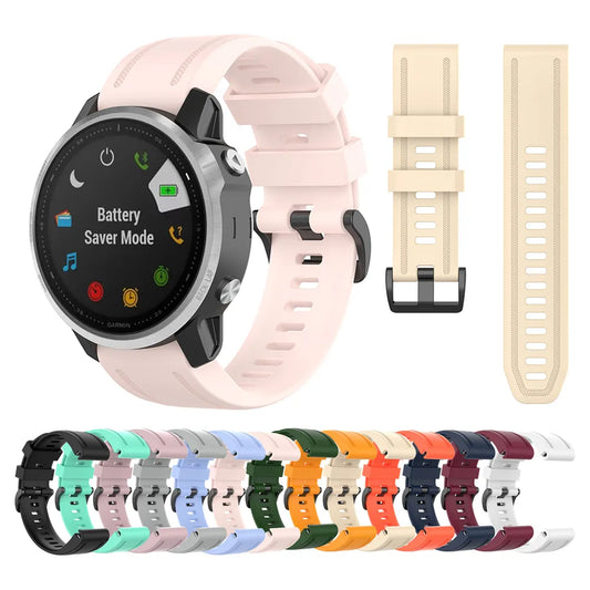 Fenix ​​7s/fenix 5S plus pulseira de relógio 20mm instinto 2s ajuste rápido pulseira de silicone para garmin fenix 6s pro cintas rosa
