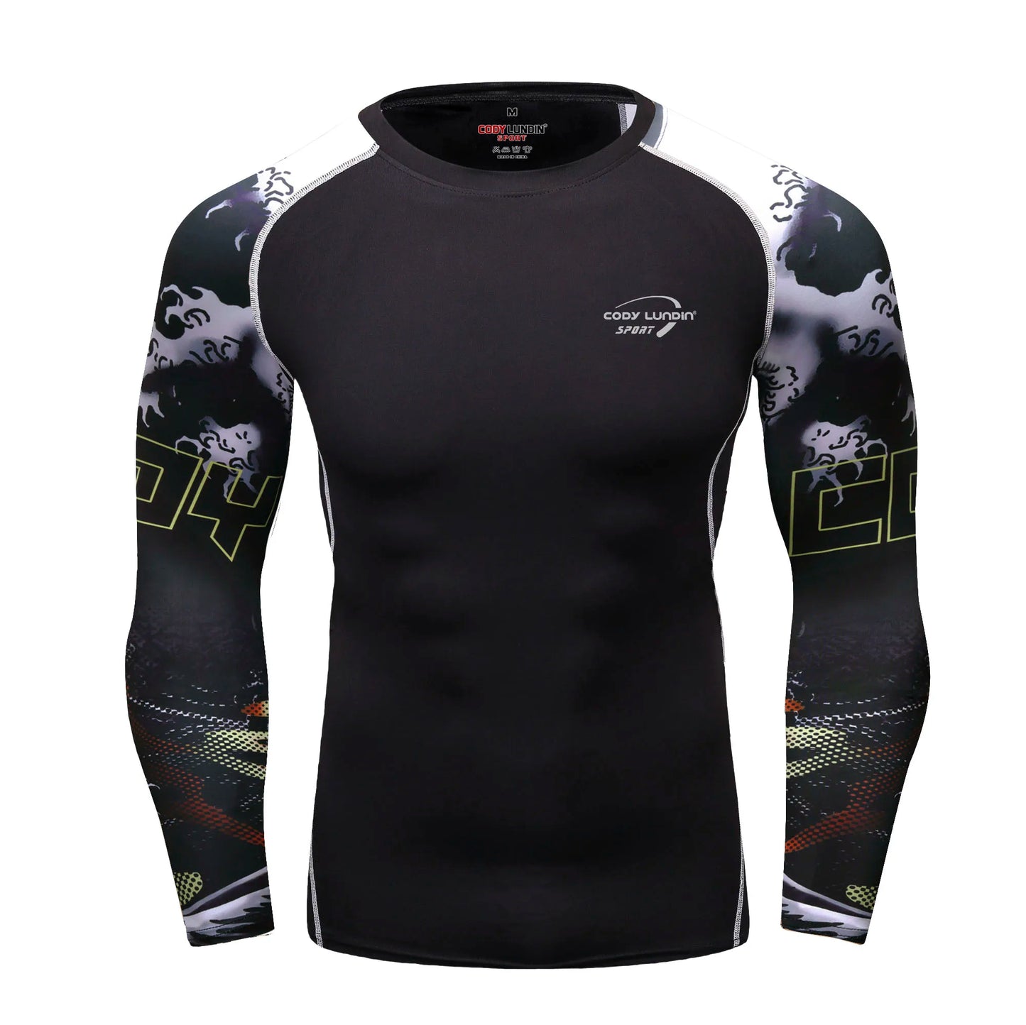 CODY LUNDIN UV Protection Long Sleeve Swim Rashguard For Men Swimsuit Quick Dry Surf Driving Mens Sublimation T Shirt Gym Tops