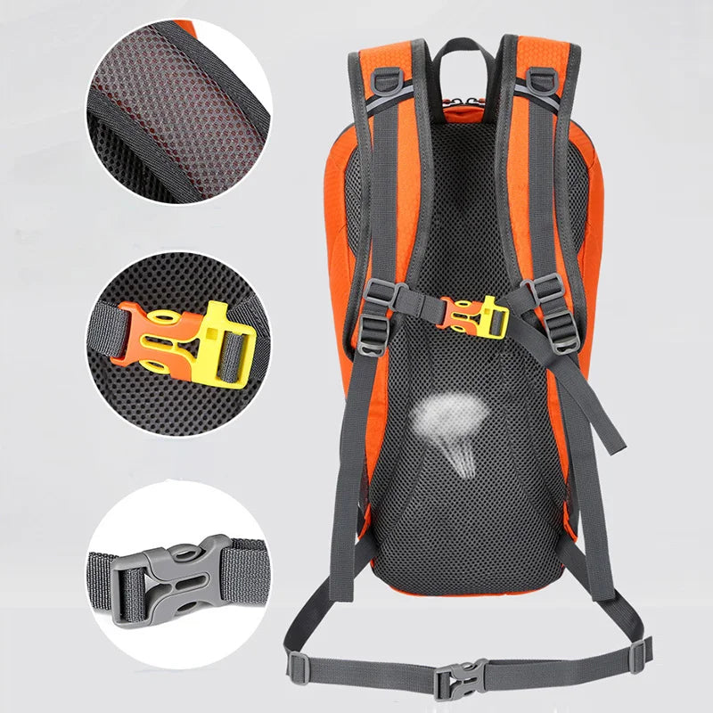 18L New Cycling Bag Men Women Riding Waterproof Breathable Bicycle Backpack Outdoor Sport package With Helmet Net Bag XA74TQ