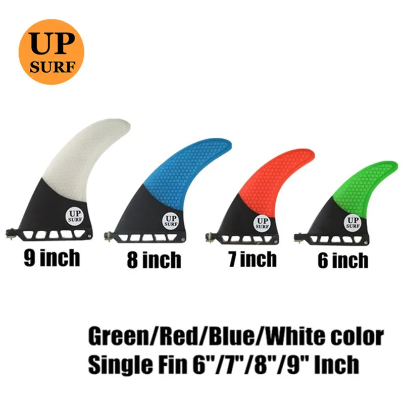 1pc Surfboard Fin 6"7"8"9"Length Surfboard Center Fins Longboard Single Fins High Sale Fiberglass Fin water sports