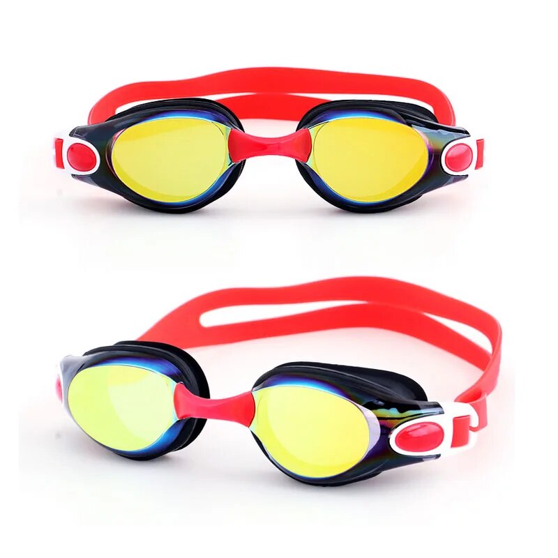 Swimming Goggles Myopia Men Women Anti-Fog Prescription Waterproof Silicone Swim Pool Eyewear Adults Kids Diving Glasses