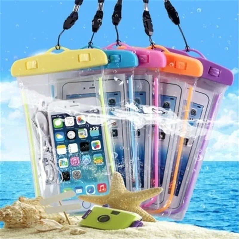 6 inch Summer Diving Bag Waterproof Pouch Swimming Beach Skiing Dry Bag Case Water Sports Bags Cover Holder for Phone Wallet