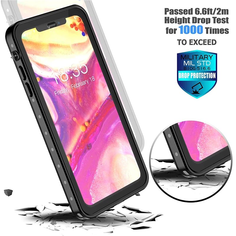 100% Sealed Underwater Diving Case for iPhone XR XS X 360 Full Protect Cover for Apple iPhone XS Max Waterproof Shockproof Cases