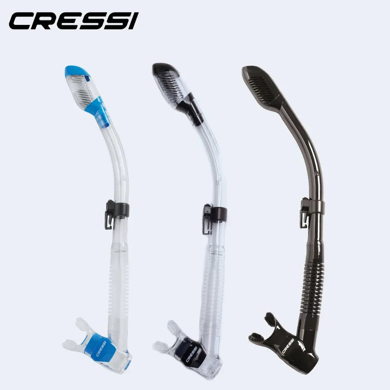 Cressi mergulho máscara de natação conjunto mergulho snorkel saia de silicone quatro lentes panorâmica para adultos pano4 seco