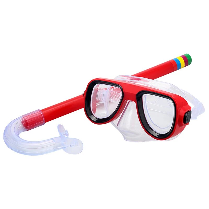 Children swimming Goggles Snorkeling Diving + Breathing tube 5 Colors Swimming Water Sports Glasses Diving Eyewear for Boy&Girl