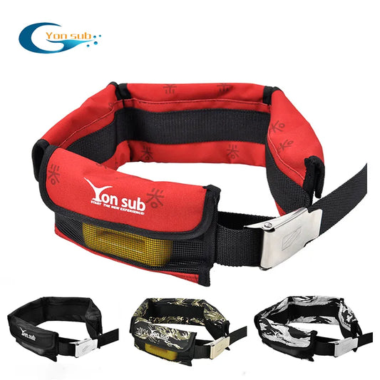 Cinto de peso para mergulho ajustável, 4/3 bolsos, com fivela de aço inoxidável, equipamento esportivo aquático para caça subaquática, 4 cores