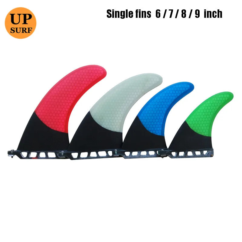 1pc Surfboard Fin 6"7"8"9"Length Surfboard Center Fins Longboard Single Fins High Sale Fiberglass Fin water sports