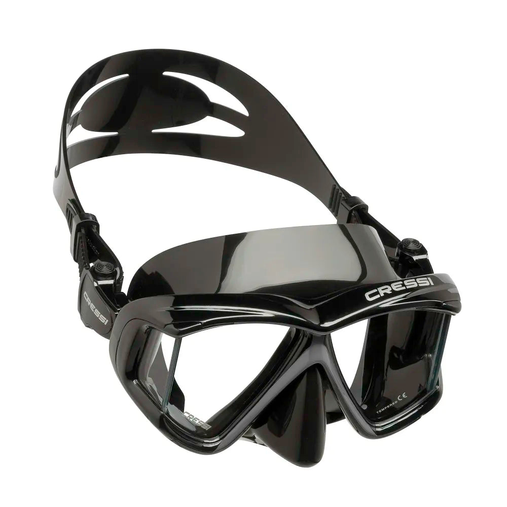 Cressi Máscara de mergulho natação mergulho subaquático profissional lente de vidro temperado pano4
