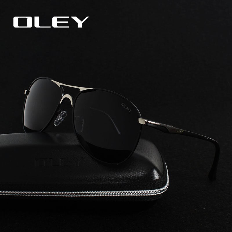 OLEY Luxury brand mens driving Sunglasses polarized women pilot Sun glasses blue coating eyewear  dos homens Y7611