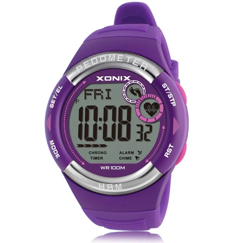 Quente!! Pedômetro monitor de freqüência cardíaca calorias bmi relógios esportivos masculinos à prova dwaterproof água 100m relógio digital feminino correndo mergulho relógio de pulso