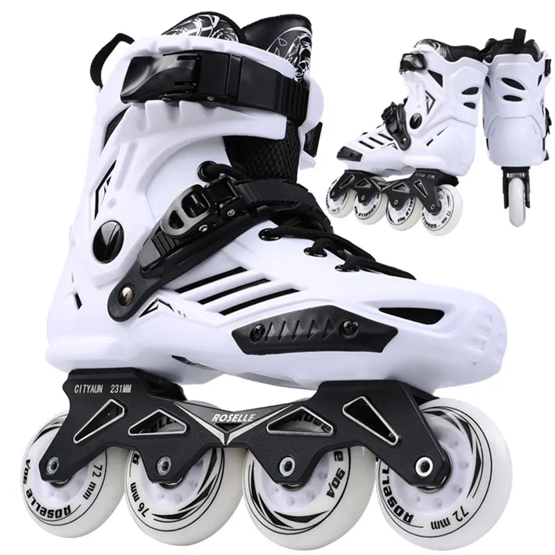 Patins de velocidade em linha sapatos hóquei patins tênis rolos mulheres homens patins para adultos patins inline profissional