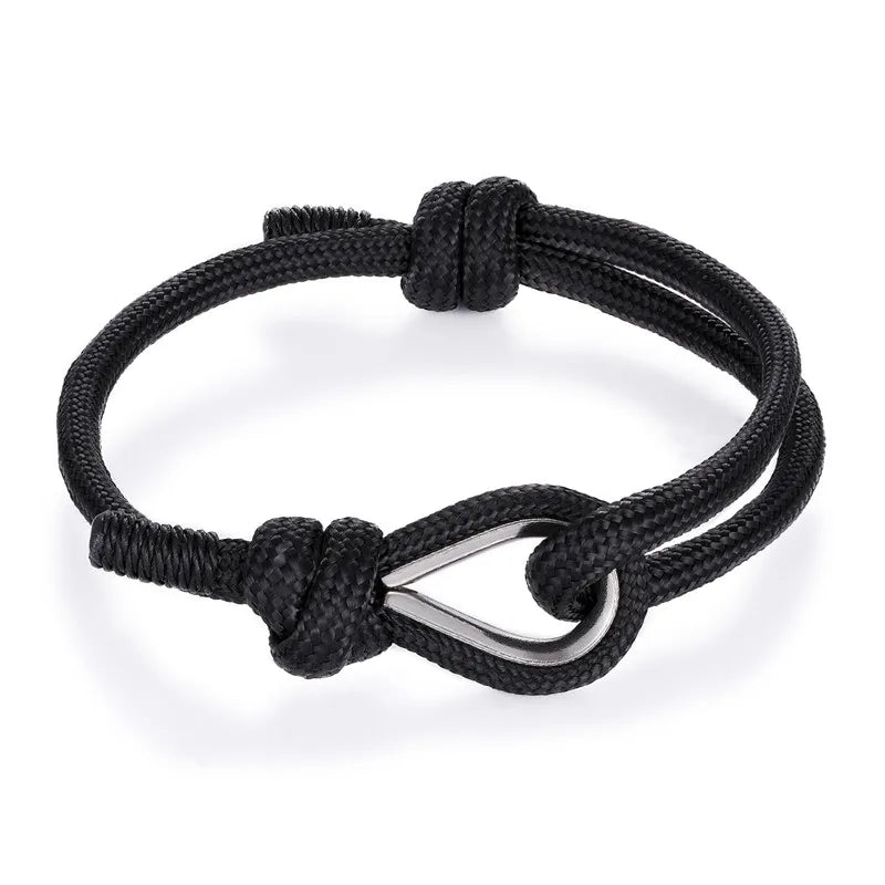 MKENDN New Arrival Sport Camping Parachute Navy Blue Paracord Men Women Nautical Survival Rope Chain Bracelet Outdoors Style