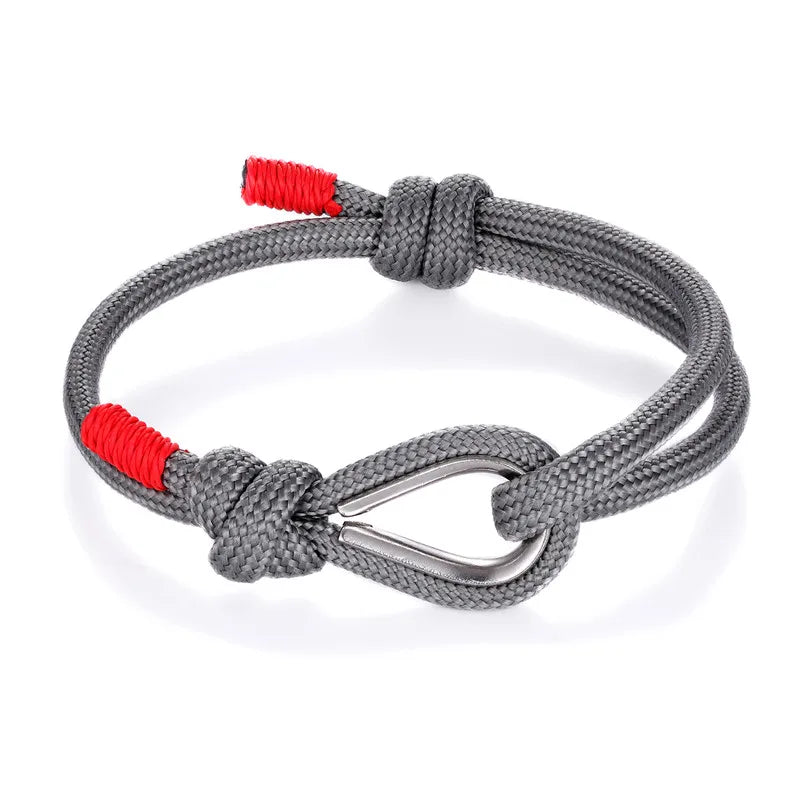 MKENDN New Arrival Sport Camping Parachute Navy Blue Paracord Men Women Nautical Survival Rope Chain Bracelet Outdoors Style