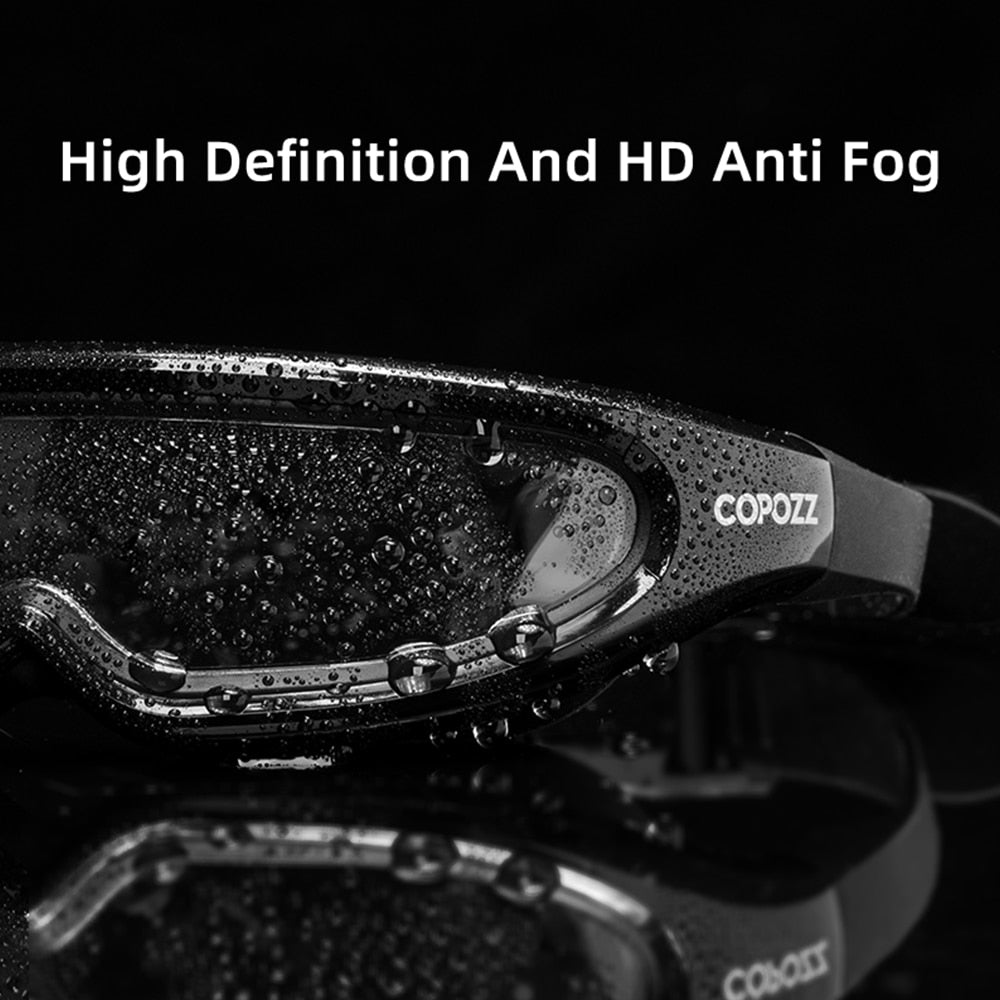 COPOZZ Children Swim Goggles Anti Fog Waterproof Kids Teenagers Cool Swimming Eyewear Boy Girl One-piece Swimming Glasses