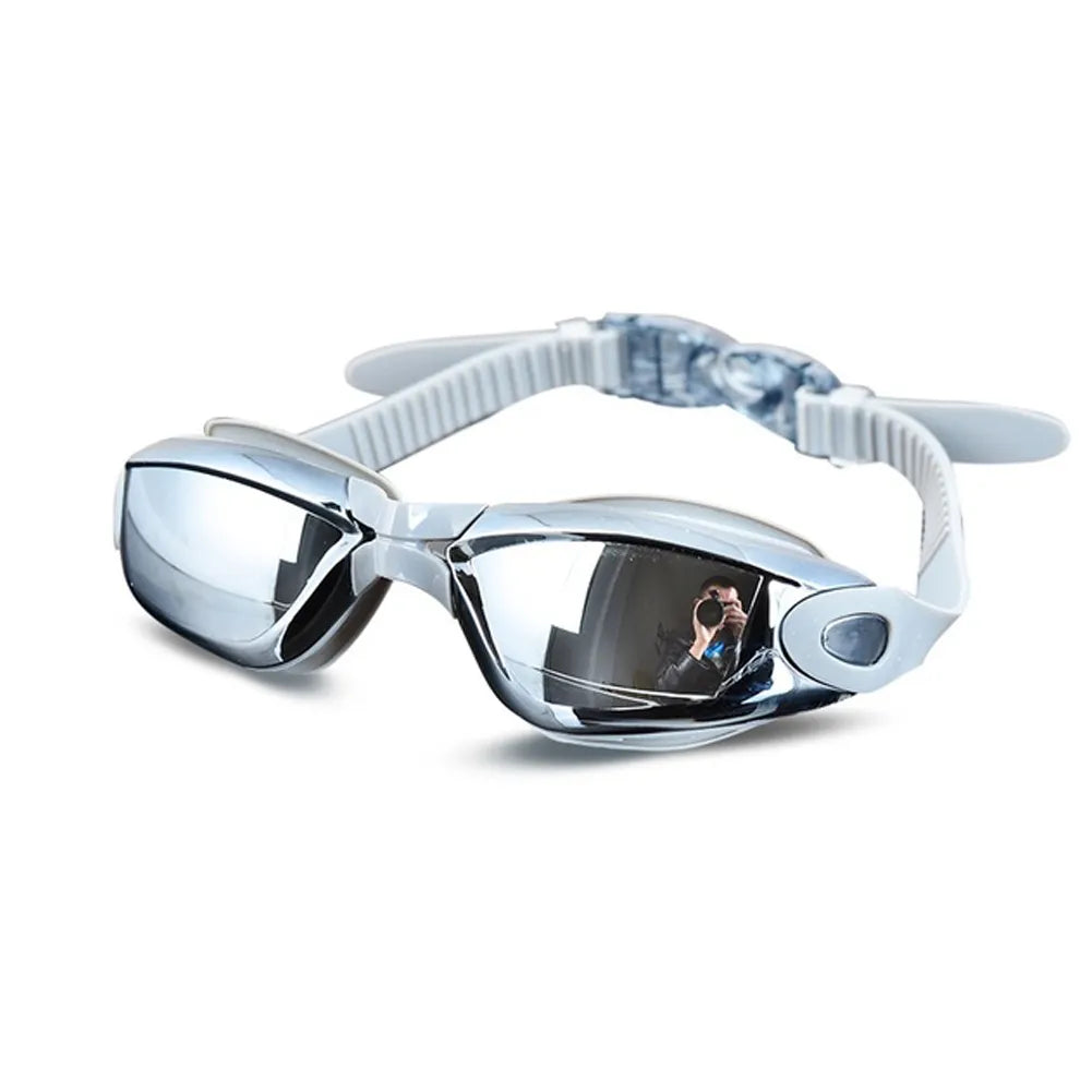 Women Men Electroplating UV Waterproof Swimming Goggles Anti fog Swimwear Eyewear Swim Diving Water Glasses Gafas Adjustable
