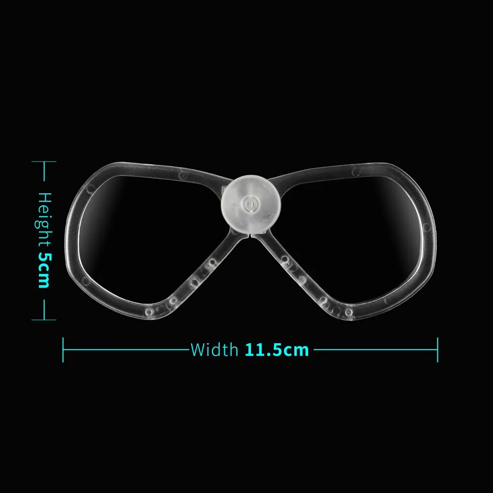 Máscara de snorkel destacável lente de miopia para copozz modelo 4910 4100 profissional skuba máscara de mergulho óculos equipamentos de esportes aquáticos