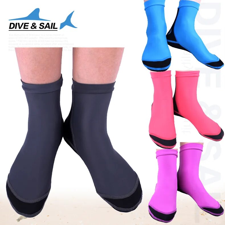 Free Shipping Diving Socks With Webbed Feet Thick Slip Wear Lycra Elastic Snorkeling Socks hot new