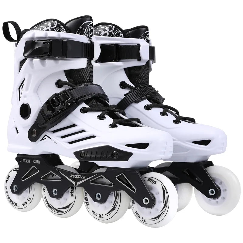 Patins de velocidade em linha sapatos hóquei patins tênis rolos mulheres homens patins para adultos patins inline profissional