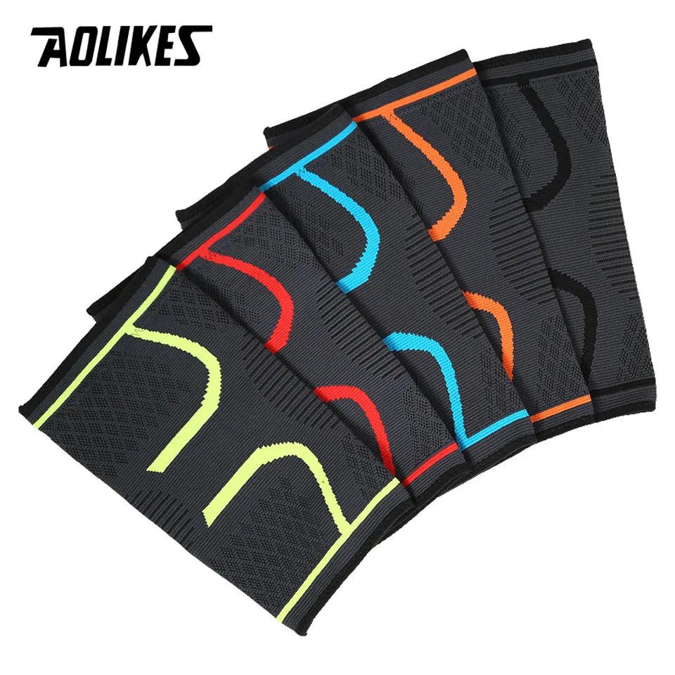 1 pçs fitness correndo ciclismo joelho suporte cintas elástico náilon esporte compressão joelheira manga para basquete vôlei