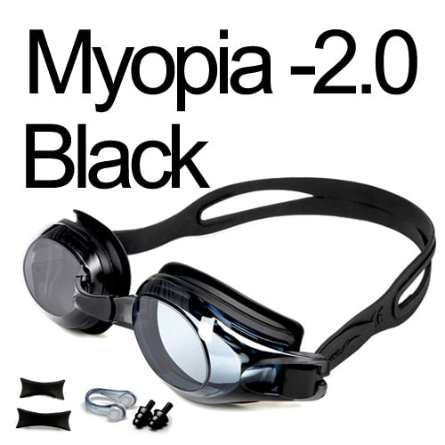 Swimming Goggles Myopia Professional Anti-fog UV Swimming Glasses Men Women Silicone Diopters Swim Sports Eyewear Optional Case