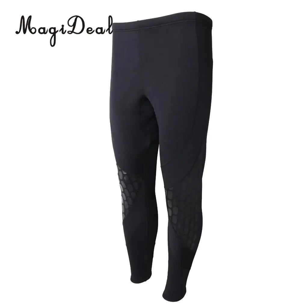 Mens Wetsuit Pant 1.5mm Neoprene Warm Super Stretch Trousers for Water Sport Snorkeling Fishing Diving Surfing Canoeing Swimming