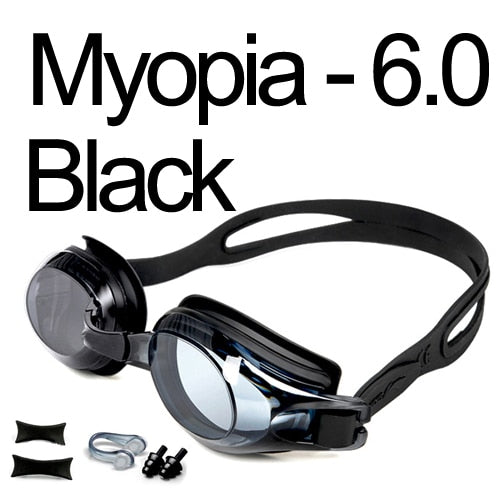 Swimming Goggles Myopia Professional Anti-fog UV Swimming Glasses Men Women Silicone Diopters Swim Sports Eyewear Optional Case