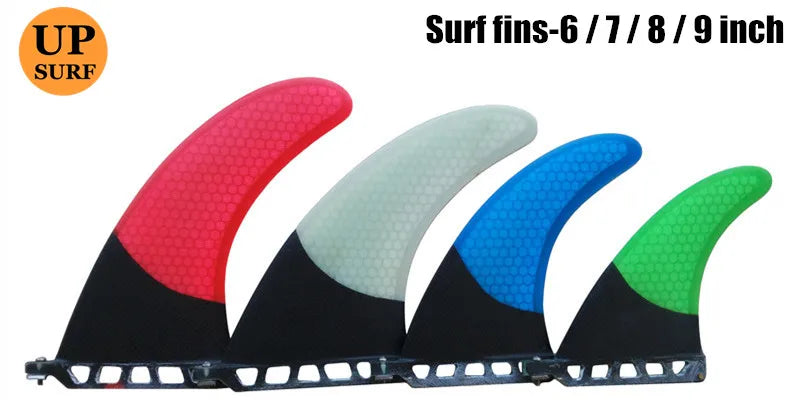 1pc Surfboard Fin 6"7"8"9"Length Surfboard Center Fins Longboard Single Fins High Sale Fiberglass Fin water sports