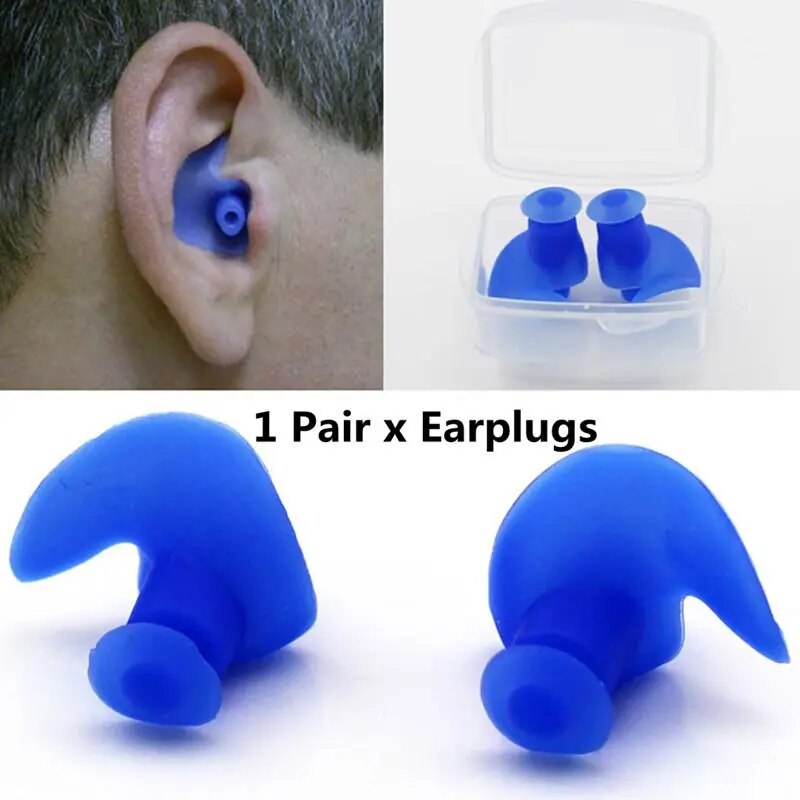 Mounchain 1 par de tampões para os ouvidos, protetores de ouvido macios de silicone ambiental à prova de poeira, à prova d'água, mergulho, esportes aquáticos, acessórios de natação
