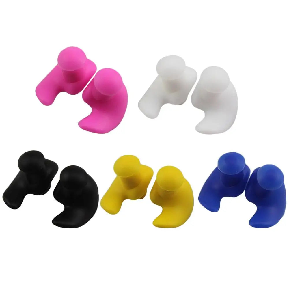 1/2 Pairs Earplugs Silicone Swimming Waterproof Ear Plugs Diving Surf Water Sport Swim Anti Noise Earplugs Swimming Accessories