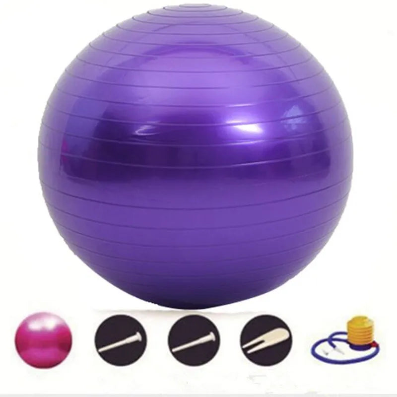 Yoga Ball Fitness Balls Sports Pilates Birthing Fitball Exercise Training Workout Massage Ball Gym ball 45cm