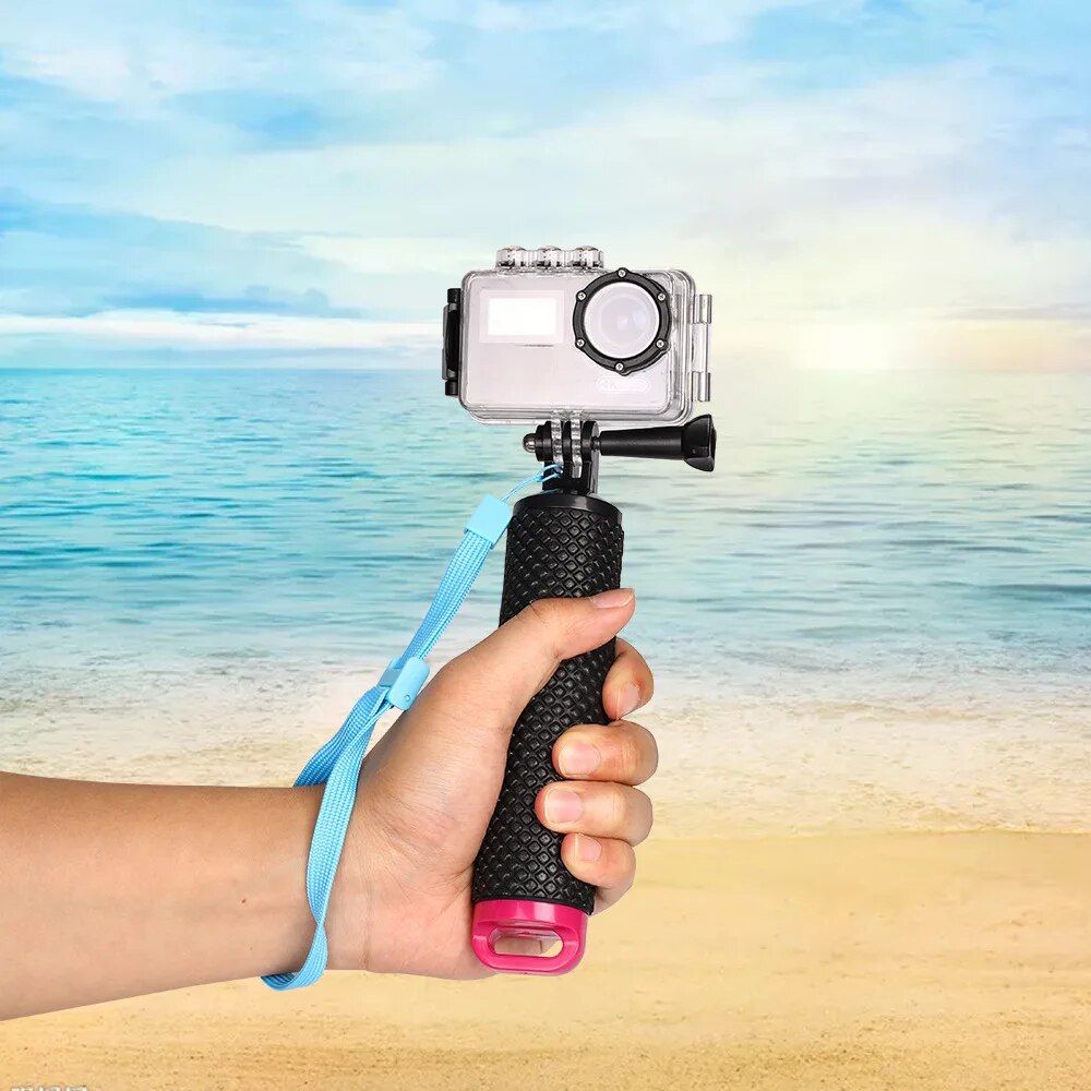 Bastão de selfie subaquático, à prova d'água, flutuante, para gopro hero session pro, alça flutuante, câmera de ação de mergulho