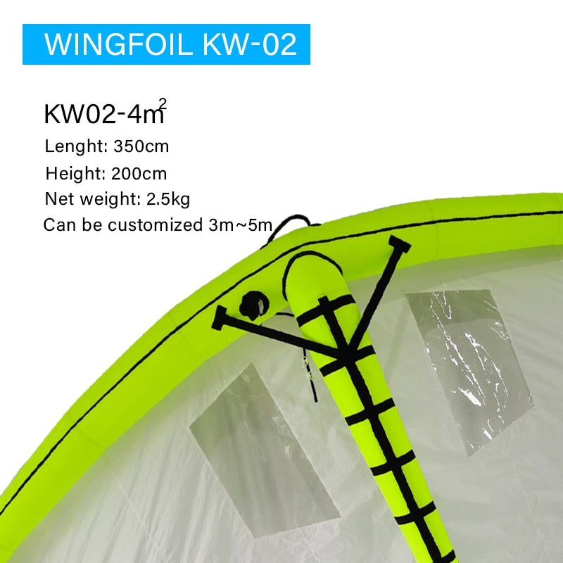Inflável em forma de V 3M 4M 5M 6M Kitesurf Handheld Wingfoil Vela Vento Kite Surf Windsurf Wingsurf