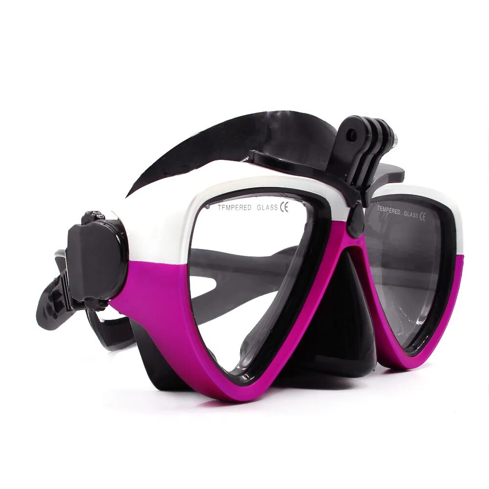 TELESIN Máscara de Mergulho Snorkel de Natação Óculos Temperados para GoPro Hero Max Insta360 Osmo Action