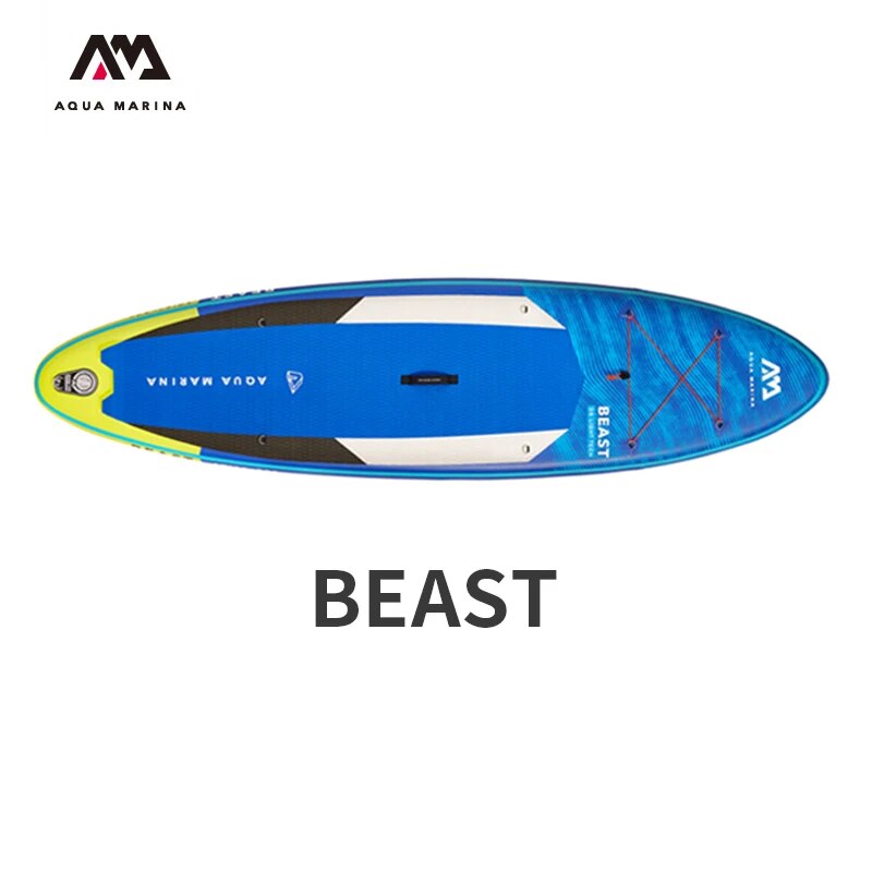 AQUA MARINA BEAST SUP Surf Board EVA Non-slip Lightweight 320cm Inflatable Board With Oars Safety Rope BT-21BEP