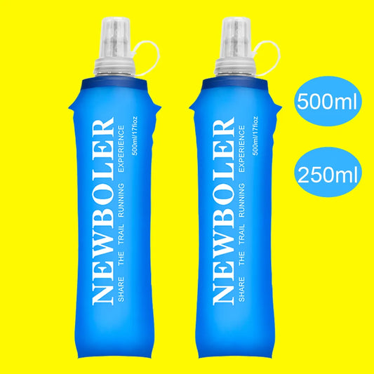 250ml 500ml TPU Refrigerante Garrafa de Água Dobrável Bolsa de Água Frasco para Esporte Acampamento ao Ar Livre Saúde Livre BPA