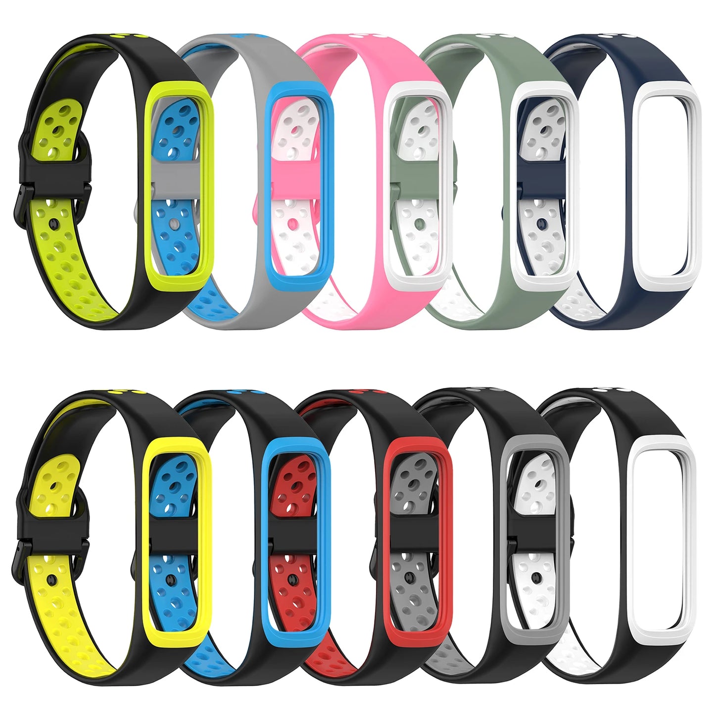 1pc pulseira de silicone para samsung galaxy fit 2 SM-R220 substituição pulseira de pulso para samsung galaxy fit2 correa acessórios