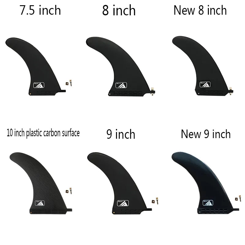 Plastic Single Black And White Surfboard Longboard Inflatable Sup Fin Surf Fin For Surfing