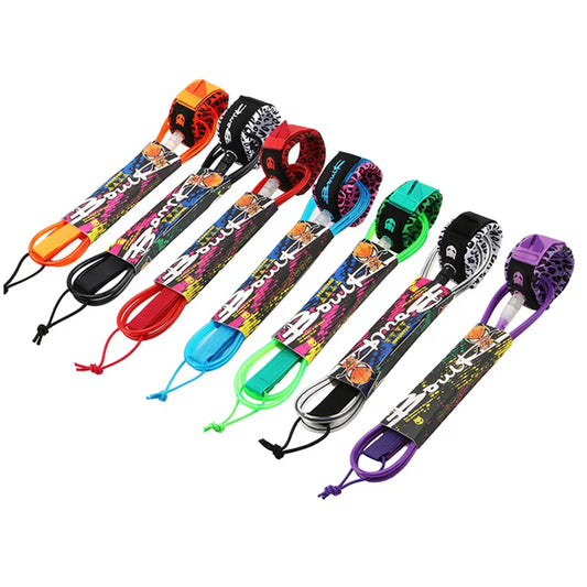 12/10/8/6 Surf Leash Surfboard Leash Premium SUP Surf Leg Rope Longboard Foot Rope With Ankle Cuff Surfing Accessories