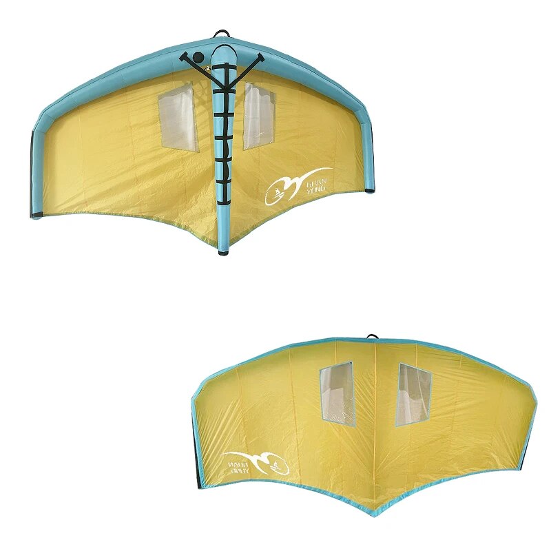 Folha de asa inflável portátil em formato de v, 3m/4m/5m/6m, vela, vento, surf, kitesurf, kitesurf, kw02, sup, placa de hidrofólio