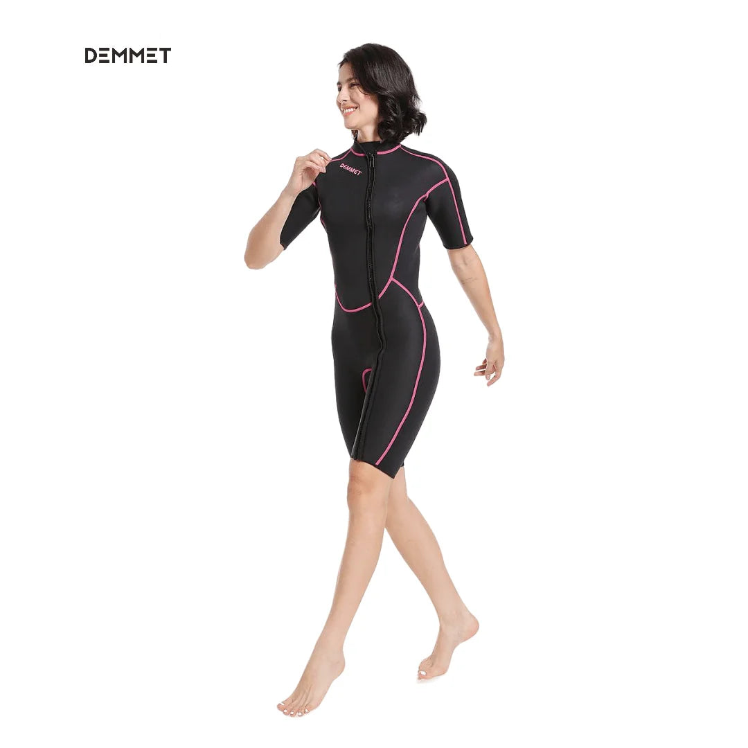 NEW Neoprene Wetsuit Men Women 1.5MM Keep Warm Swimming Diving Suit Bathing Suit Short sleeve Triathlon diver Surf Snorkeling