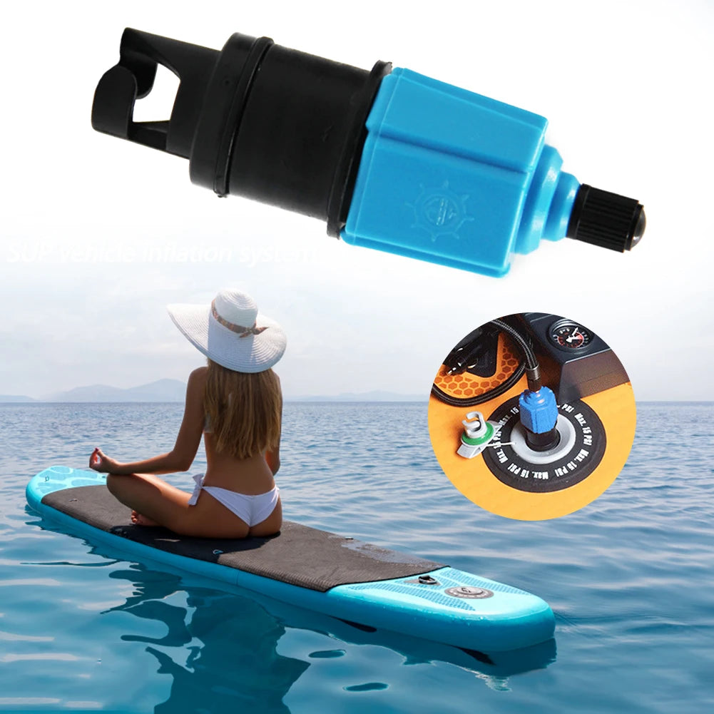 1-5PCS SUP Standup Paddle Board Valve Air Pump Adapter Canoe Kayak Inflatable Pump Adaptor Air Valve Adapter Surfing Accessories