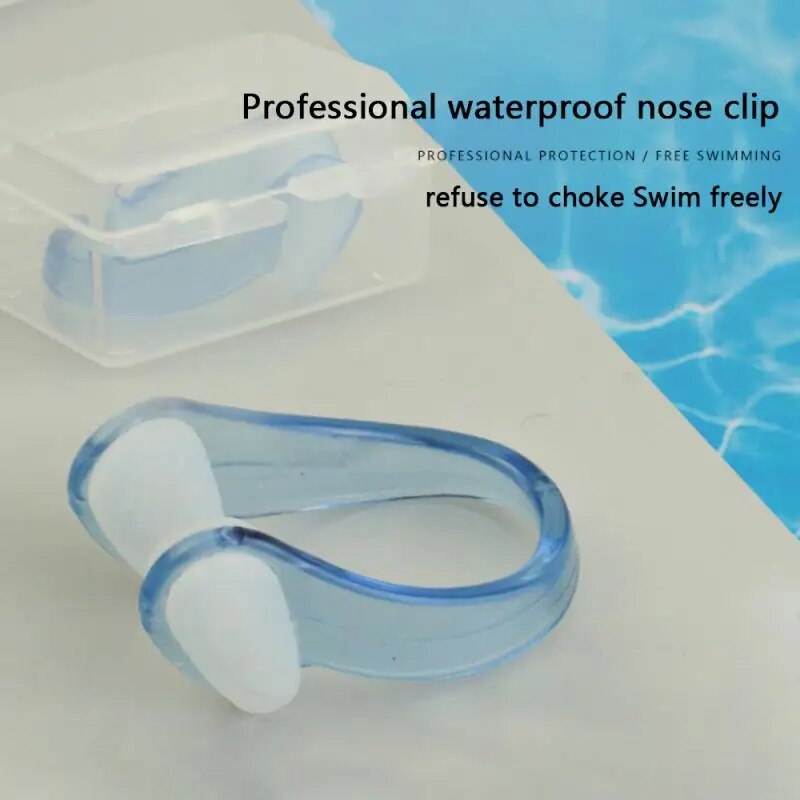1 pçs esportes aquáticos natação nariz clipe de silicone anti-asfixia plug nasal à prova dwaterproof água anti-ruído surf mergulho piscina ao ar livre acces