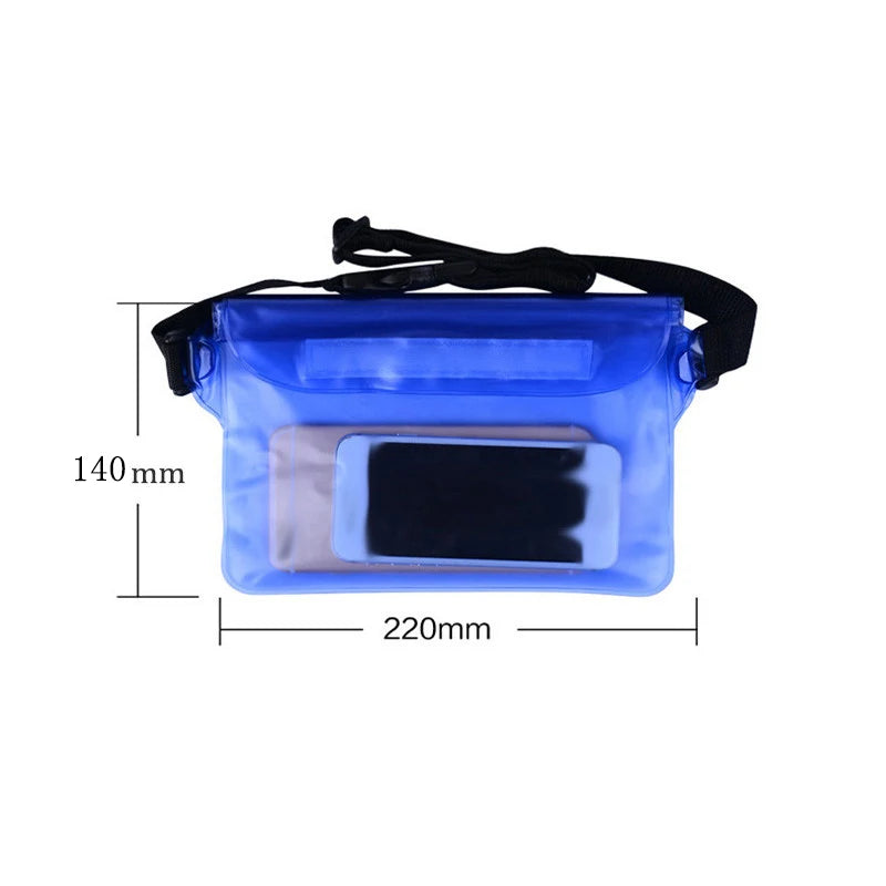 Waterproof Swimming Sealing Drift Diving Waist Pack Skiing Underwater Phone Case Cover Dry Shoulder Bag For Beach Boat Sport